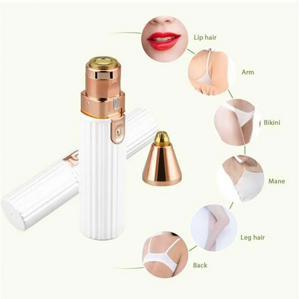 Mini 2 In 1 Electric Facial Eyebrow Epilator Trimmer Women Lady Usb Rechargeable Face Hair Removal Brow Shaver Blade Razor