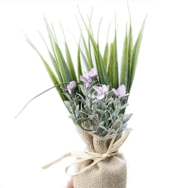 Mini Faux Lavender Plant Magnets Floral Décor