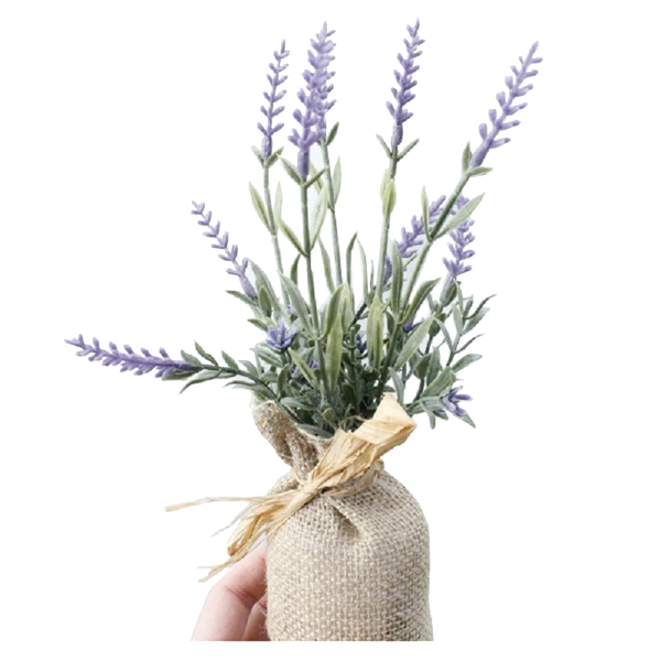 Mini Faux Lavender Plant Magnets Floral Décor