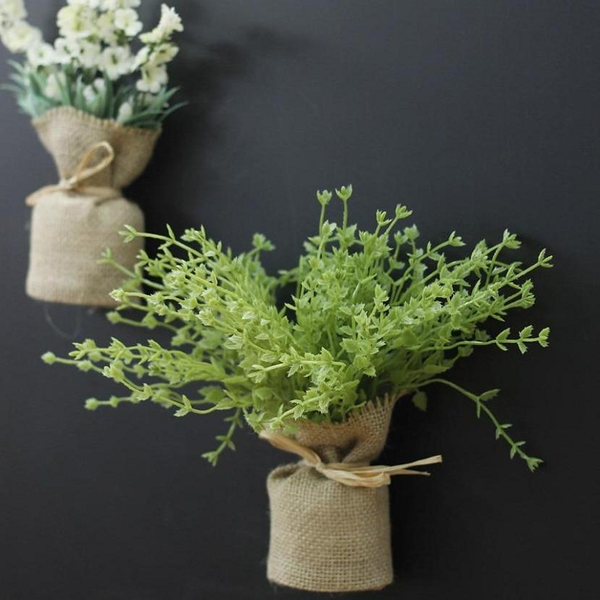 Mini Faux Lavender Plant Magnets Floral Décor