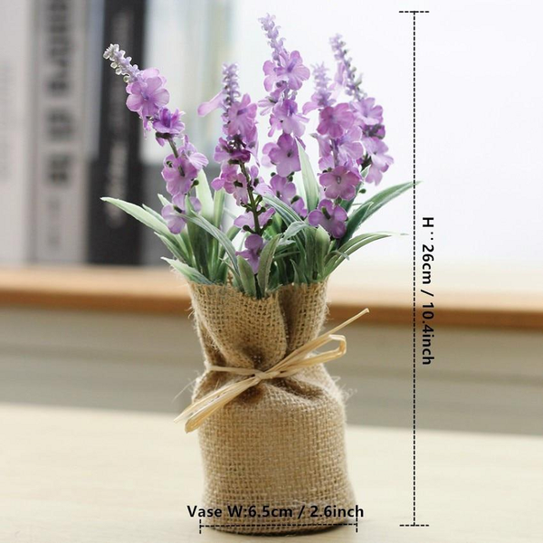 Mini Faux Lavender Plant Magnets Floral Décor