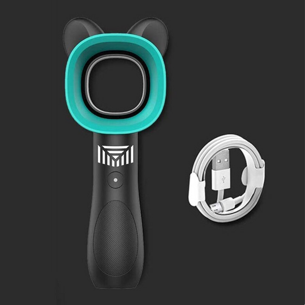 Mini Handheld Fan Electric Bladeless Cordless Usb Charging No Leaf Handy Cooler Decorative Cooling 360 Degrees Portable Fans