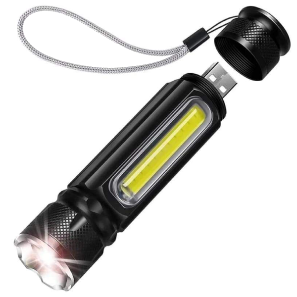 Mini Multifunctional Usb Rechargeable Torch Camping Running Outdoor Light Flashlights