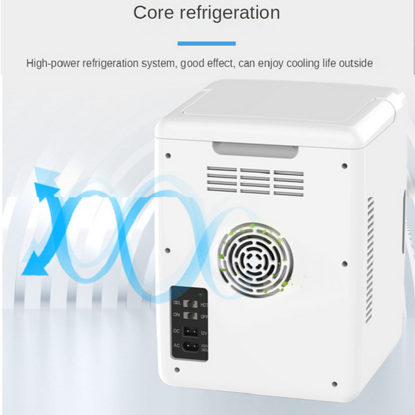 Mini Refrigerator In Vehicle Dormitory Cosmetics Blue Mini Fridges