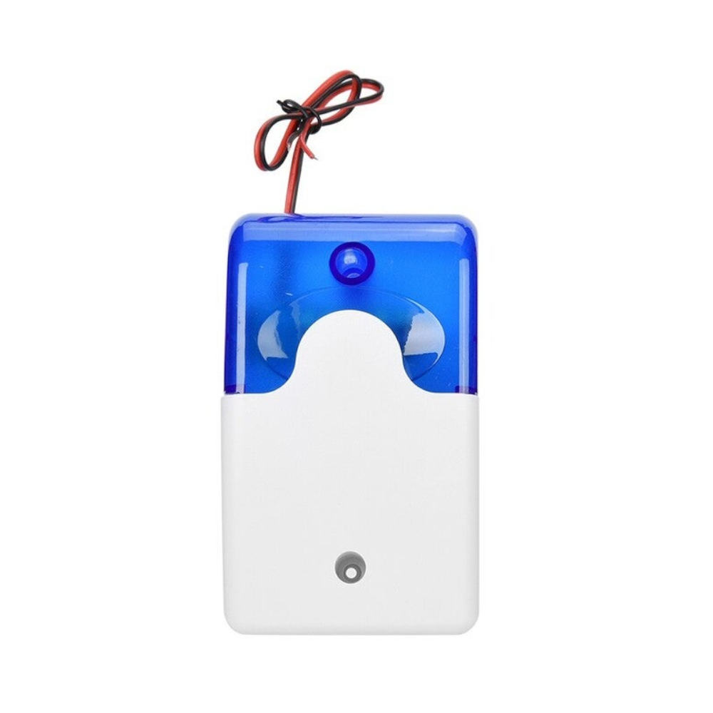 Mini Wired Strobe Siren Sound Alarm Flashing Red Light For Home Security Protect System 110Db Blue Sirens