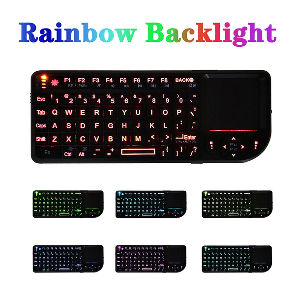 Mini Wireless Keyboard 2.4G Flying Mouse Handheld Touchpad Usblack Keyboards & Keypads