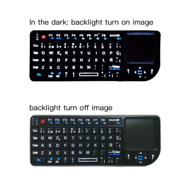 Mini Wireless Keyboard 2.4G Flying Mouse Handheld Touchpad Usblack Keyboards & Keypads