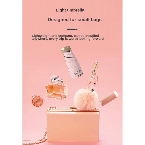 Umbrellas Mini Pocket Rain Umbrella Sun Shade For Women Business Use