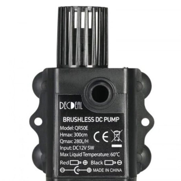 Miniature Brushless Direct Current Water Pump Circulation Fountain Dc12v Black Other Watering Equipment