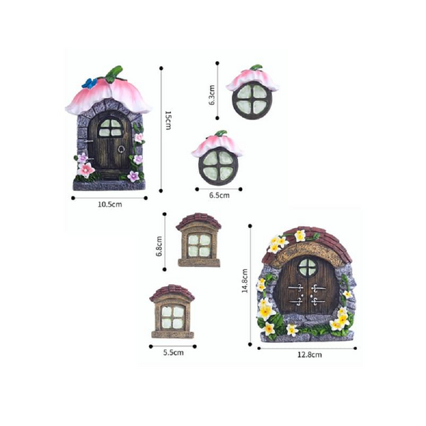 Miniature Fairy Door Decorative Resin Sculpture Ornaments & Statues