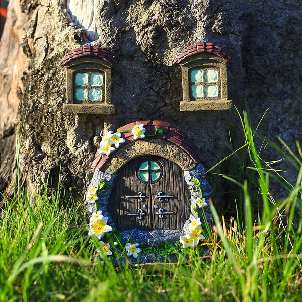 Miniature Fairy Door Decorative Resin Sculpture Ornaments & Statues