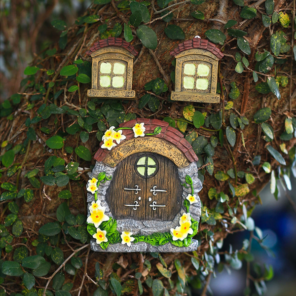 Miniature Fairy Door Decorative Resin Sculpture Ornaments & Statues