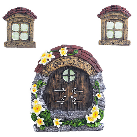 Miniature Fairy Door Decorative Resin Sculpture Ornaments & Statues