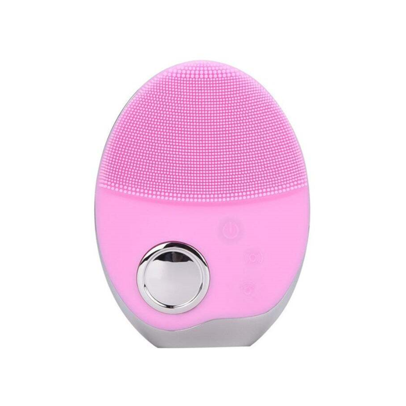 Mini Electric Ultrasonic Wireless Charging Facial Cleansing Brush Silicone Rechargeable Face Waterproof Massager With Photon Facial Cleansing Devices