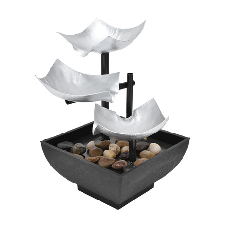 Minimalist 3 Level Flowing Water Ornaments Desktop Fountain Decor Fountains