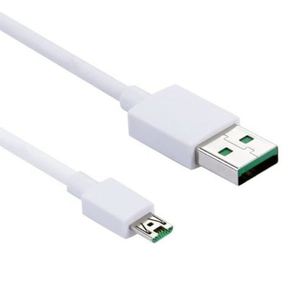 5A 200Cm Supervooc Fast Charging Micro Usb 7 Pin Charge Sync Cable White For Oppo