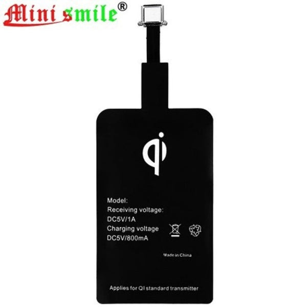 5V 1A Qi Type C Wireless Charging Receiver Patch Acceptor Black Chargers & Cradles