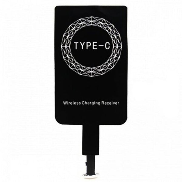 5V 1A Qi Type C Wireless Charging Receiver Patch Acceptor Black Chargers & Cradles