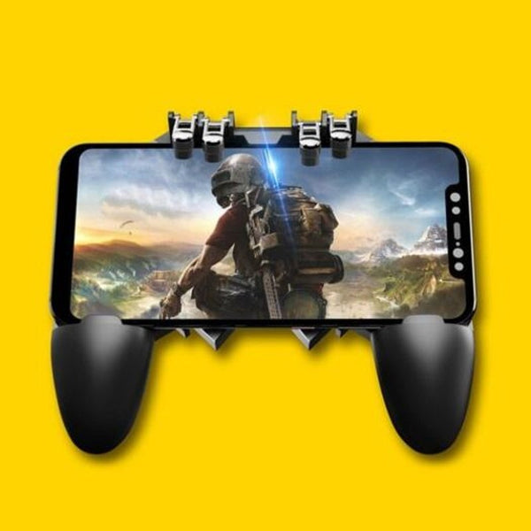 Ak66 Mobile Phone Game Controller Joystick Fire Trigger Gamepad Black All In One For Pubg