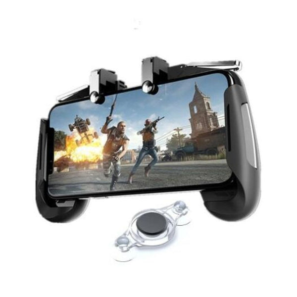 Mobile Gaming Joystick Controller Trigger Fire Button L1r1 Gamepad Black All In One With Moving Controllers & Attachments