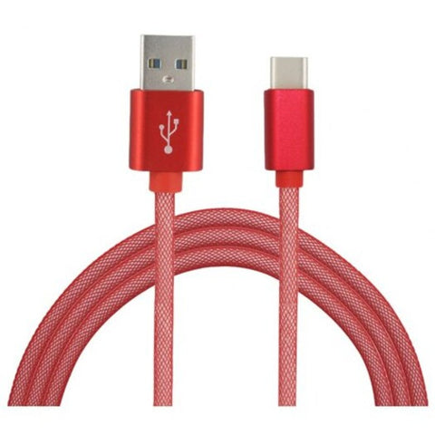 Quick Charge Type To Usb Charging Data Transfer Cable For Samsung Red