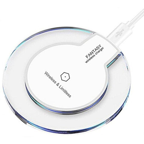 Ultra Thin Qi Standard Wireless Charger For Iphone X / 8 Plus White