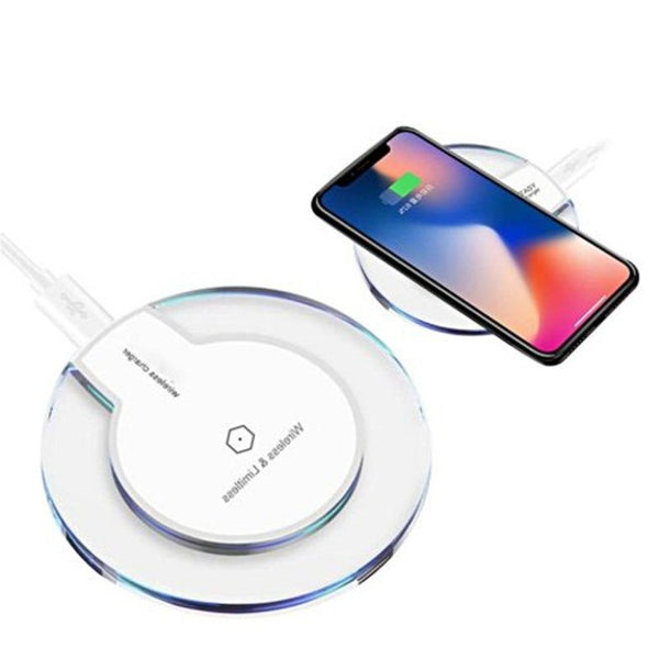 Ultra Thin Standard Wireless Charger For Iphone Xs / Max Xr White