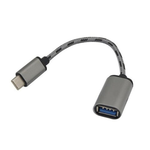 Usb 3.1 Type C Male To 3.0 Female Connector Adapter Cable Grey Gray