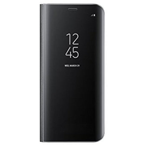 Mirror Flip Leather Case Clear View Window Smart Cover For Samsung Galaxy S8 Plus Black Cases Covers & Skins