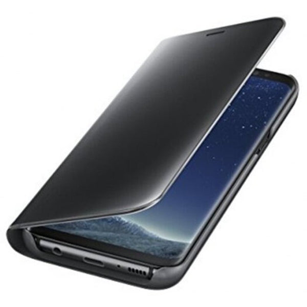 Mirror Flip Leather Case Clear View Window Smart Cover For Samsung Galaxy S8 Plus Black Cases Covers & Skins