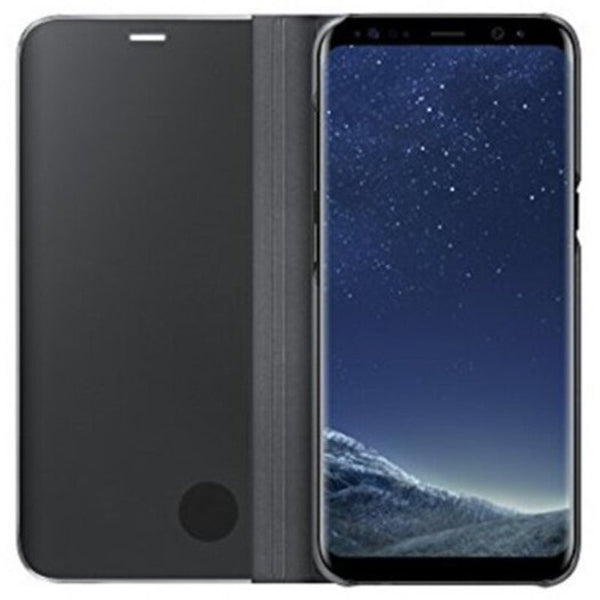 Cases Covers & Skins Mirror Flip Leather Case Clear View Window Smart Cover For Samsung Galaxy S8 Plus Black