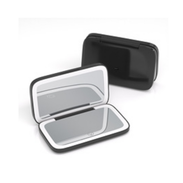 White Mr2326c Portable Led Illuminated Makeup Mirror Foldable Lighted Vanity With 800Mah Battery Makeup Mirrors