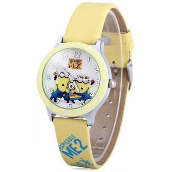Mitina 146 Bee Do Ladies Quartz Watch With Leather Band Round Dial Yellow