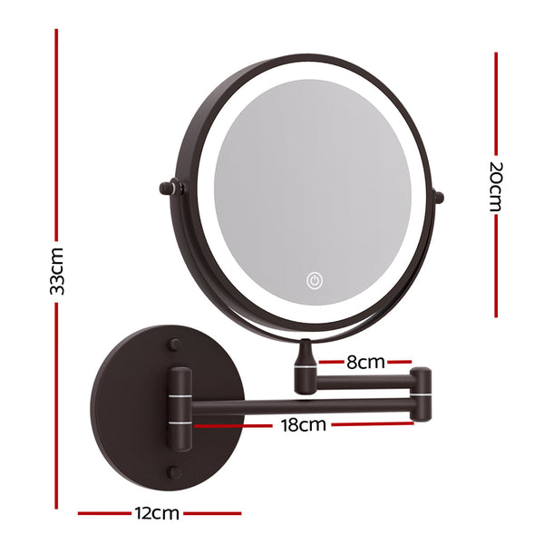Embellir Extendable Makeup Mirror 10X Magnifying Double Sided Bathroom Br Makeup Mirrors