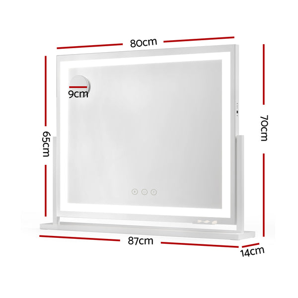 Embellir Makeup Mirror With Light Led Hollywood Vanity Dimmable Wall Mirrors Makeup Mirrors