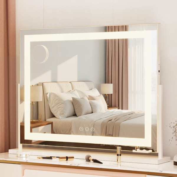 Embellir Makeup Mirror With Light Led Hollywood Vanity Dimmable Wall Mirrors Makeup Mirrors