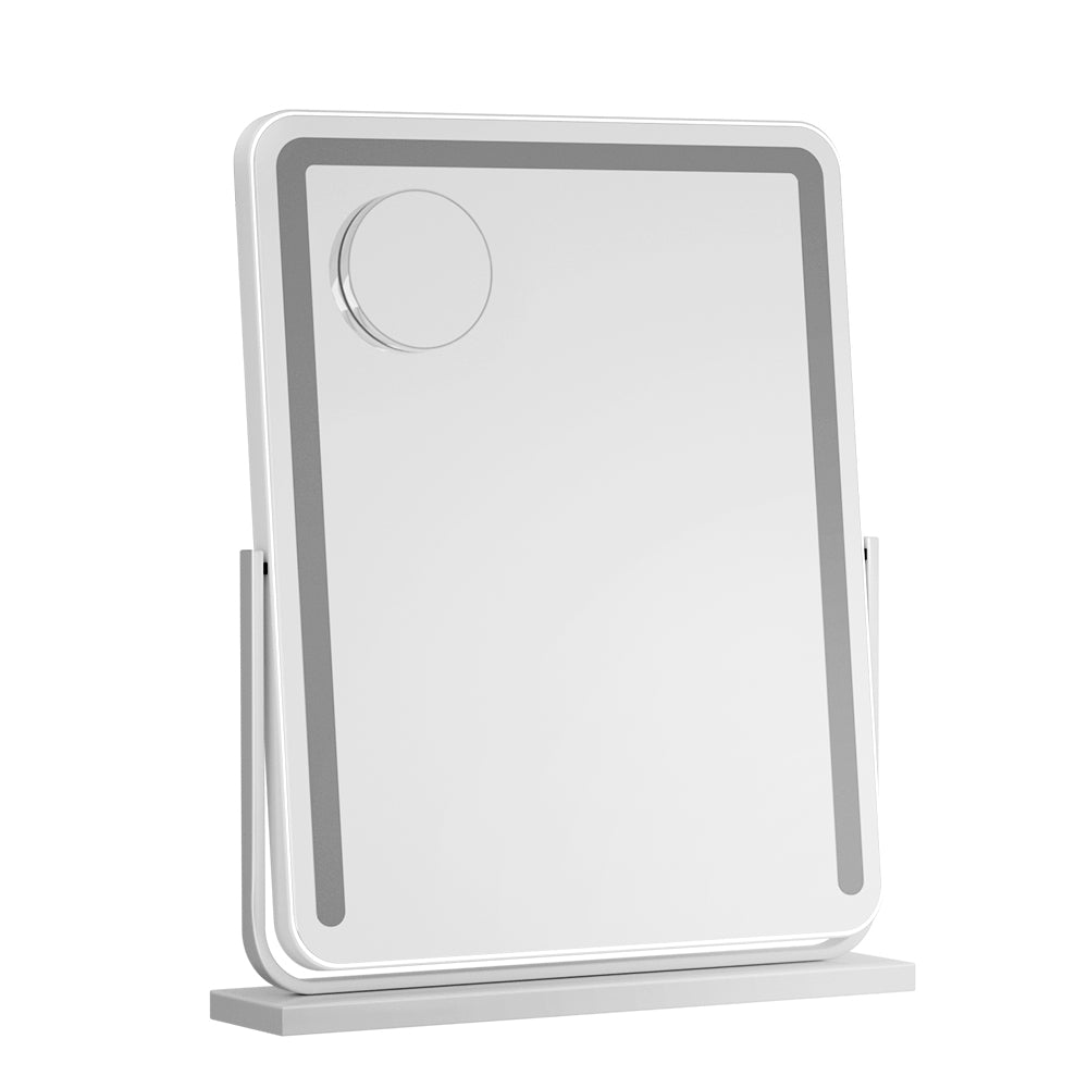 Embellir Makeup Mirror With Lights Hollywood Vanity Led Mirrors White 40X50cm Makeup Mirrors