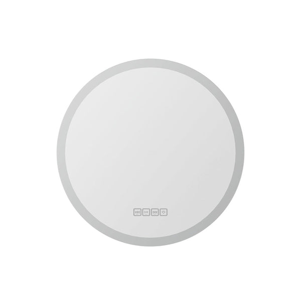 Embellir Bluetooth Led Wall Mirror With Light 50Cm Bathroom Decor Round Mirrors