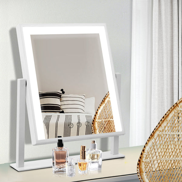 Embellir Led Makeup Mirror Hollywood Standing Tabletop Vanity White Makeup Mirrors