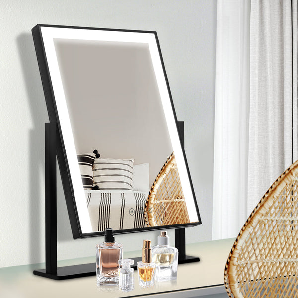 Embellir Hollywood Makeup Mirror With Light Led Strip Standing Tabletop Vanity Makeup Mirrors