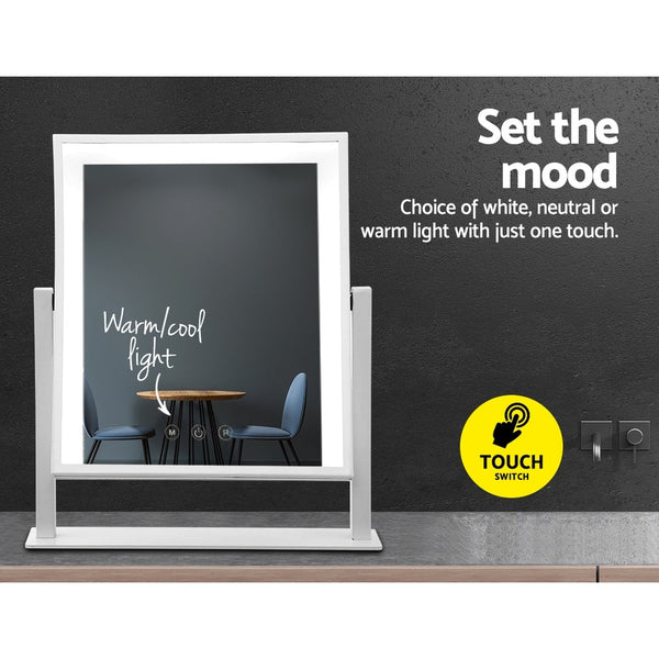 Embellir Hollywood Makeup Mirror With Dimmable Bulb Lighted Dressing Makeup Mirrors