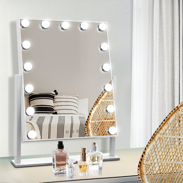 Embellir Hollywood Makeup Mirror With 15 Dimmable Bulb Lighted Dressing
