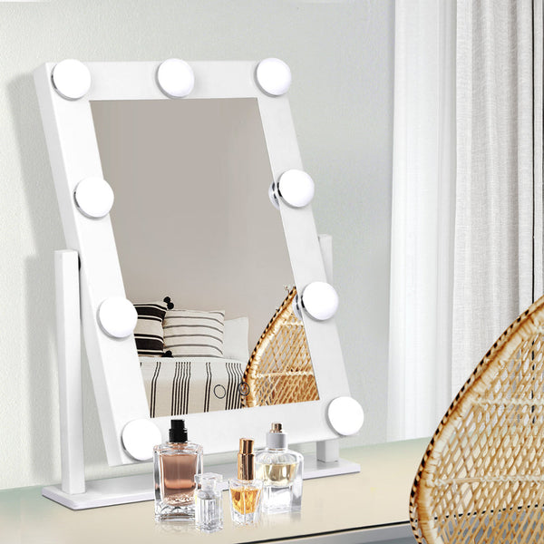 Embellir Led Standing Makeup Mirror - White
