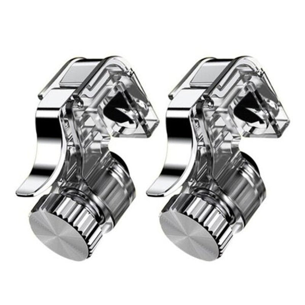 Mobile Gamepad Trigger Fire Button Aim Key L1r1 Controller 2Pcs Transparent Mounts & Holders