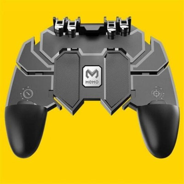 Mobile Gaming Joystick Gamepad Trigger Fire Button L1r1 Controller For Pubg Black Controllers & Attachments