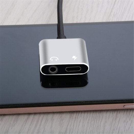 Phone Chargers Cables Mobile Audio Headset Adapter Usb To 3.5Mm Earphone Type Female Power Charging Combo Converter Silver