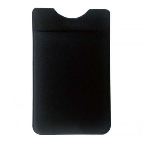 Mobile Phone Back Cards Holder Wallet Credit Id Pocket Adhesive Sticker Black