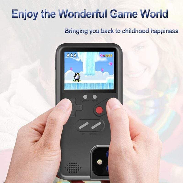 Phone Cases Covers Mobile For Iphone Retro 3D Game Design Style With 36 Mini Games Colour Screen Video Protective 11Pro / Iphone11promax Black