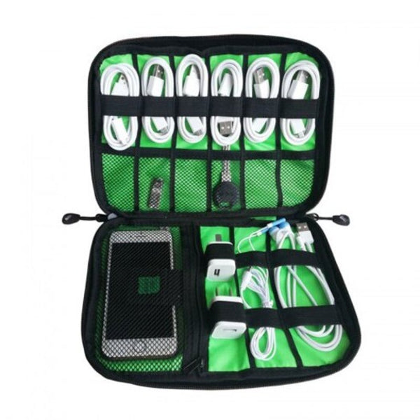 Mobile Phone Data Cable Headphone Charger Digital Storage Bag Multi Function Collection Dark Gray Storage Bags