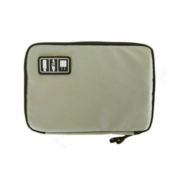 Mobile Phone Data Cable Headphone Charger Digital Storage Bag Multi Function Collection Dark Gray